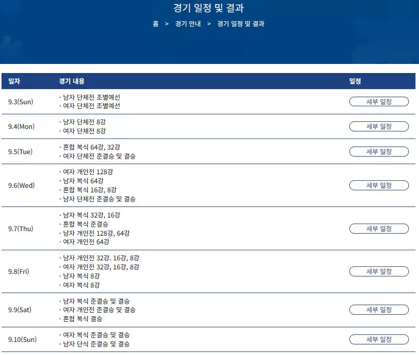 평창 아시아 탁구선수권 대회